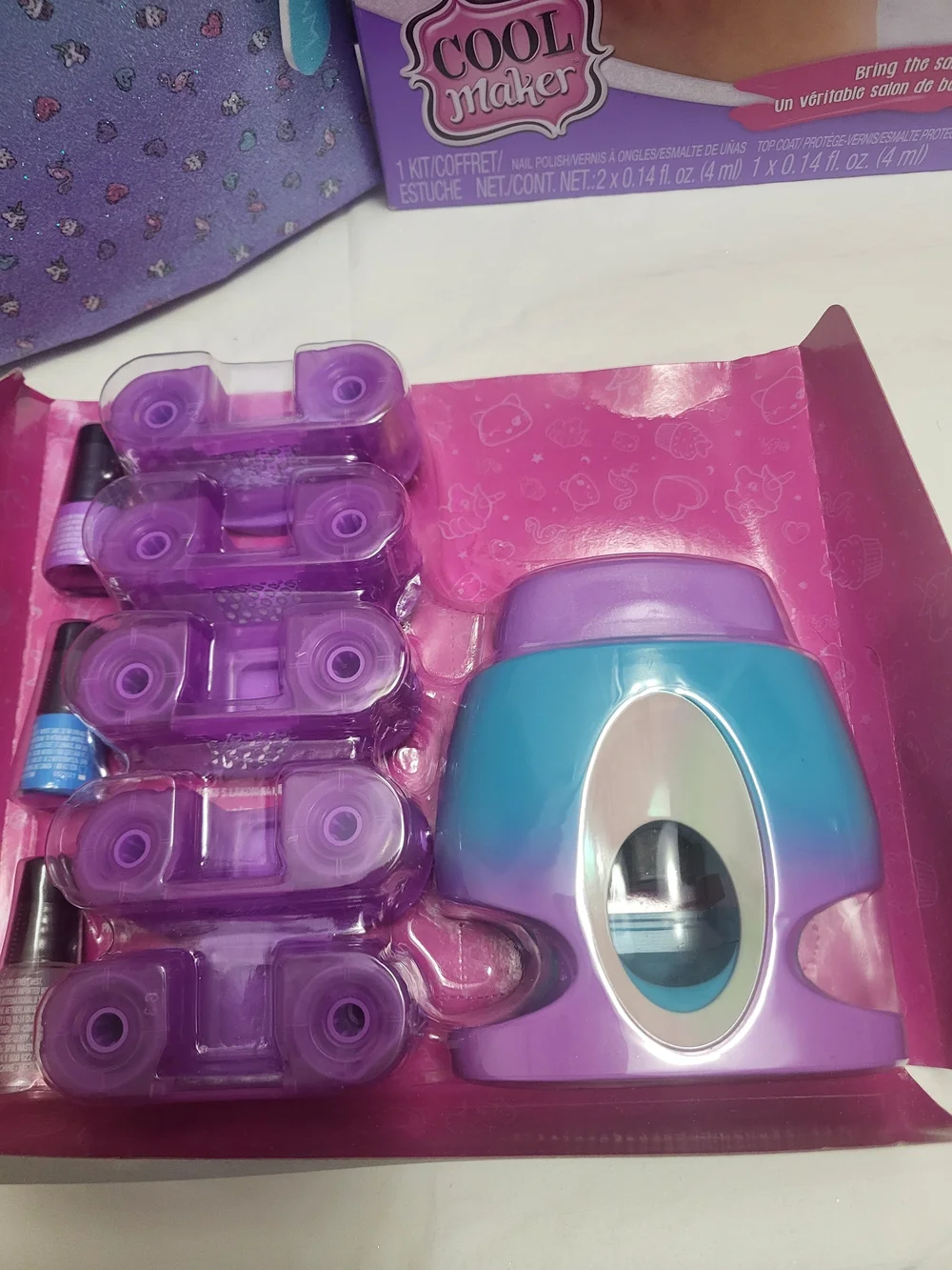 Glow Glam Nail Art Stamp Kit New In Box Never Used